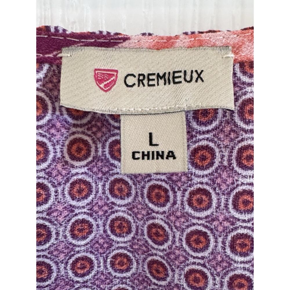 Cremieux Multicolor Floral Print Sleeveless Flowy Blouse Women’s Size Large Boho - Picture 5 of 5
